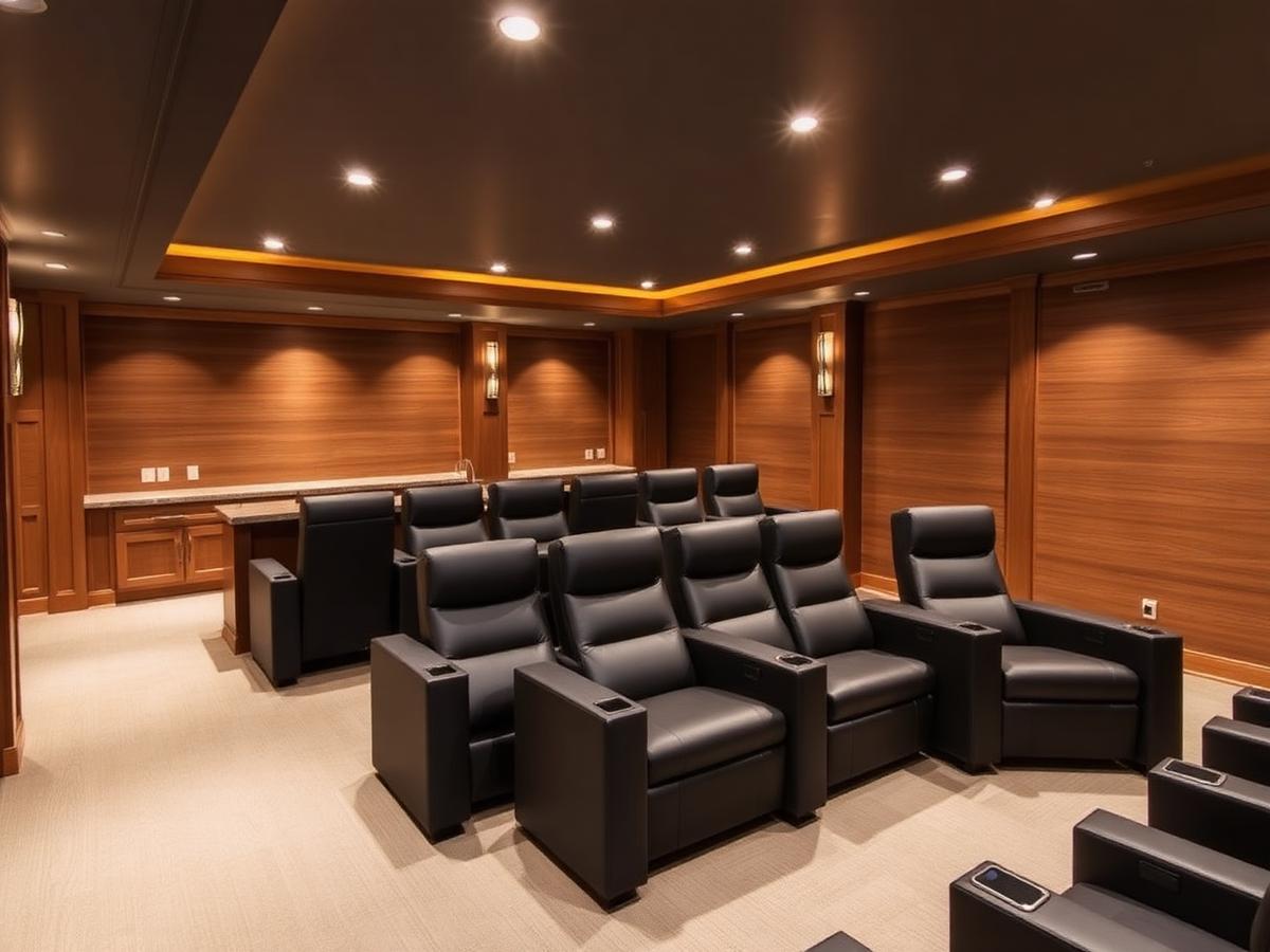 Finished basement with wet bar and lounge seating